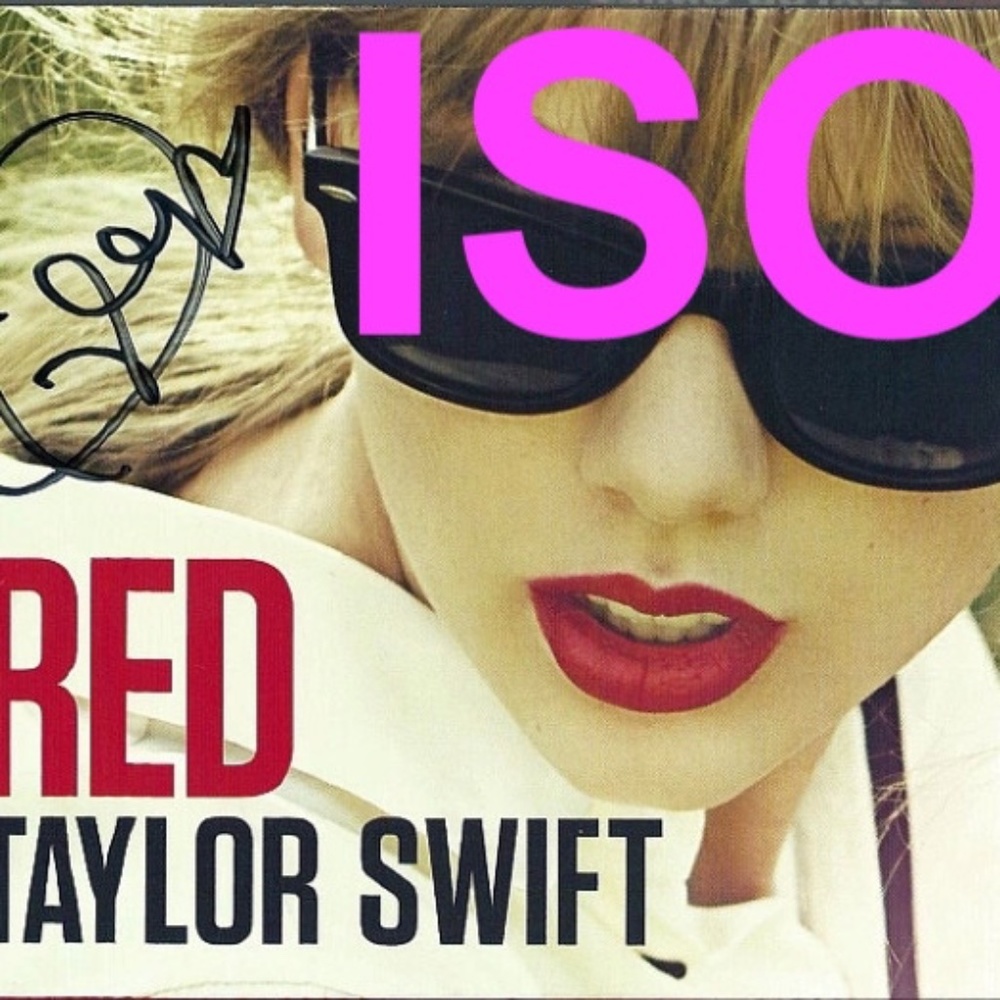Taylor Swift Signed 'RED' Play.com Slipcover CD